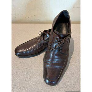 Bruno Magli Rammola Oxfords Dress Shoes Men’s Size 7 M Brown Leather Square Toe